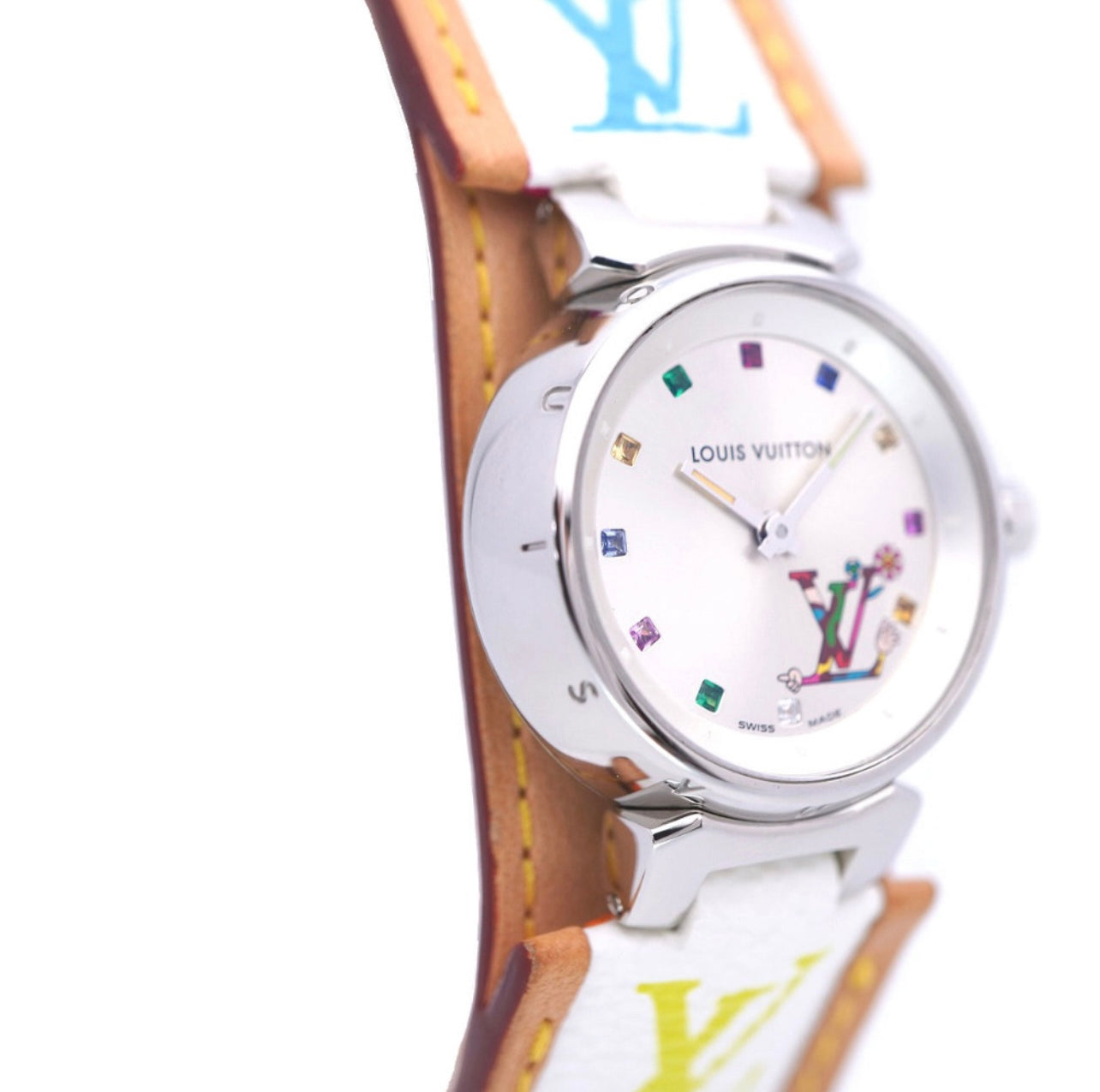 Louis Vuitton × Takashi Murakami Tambour Love Multicolor Monogram Watch – Limited Edition Q12130 (Women’s Quartz)