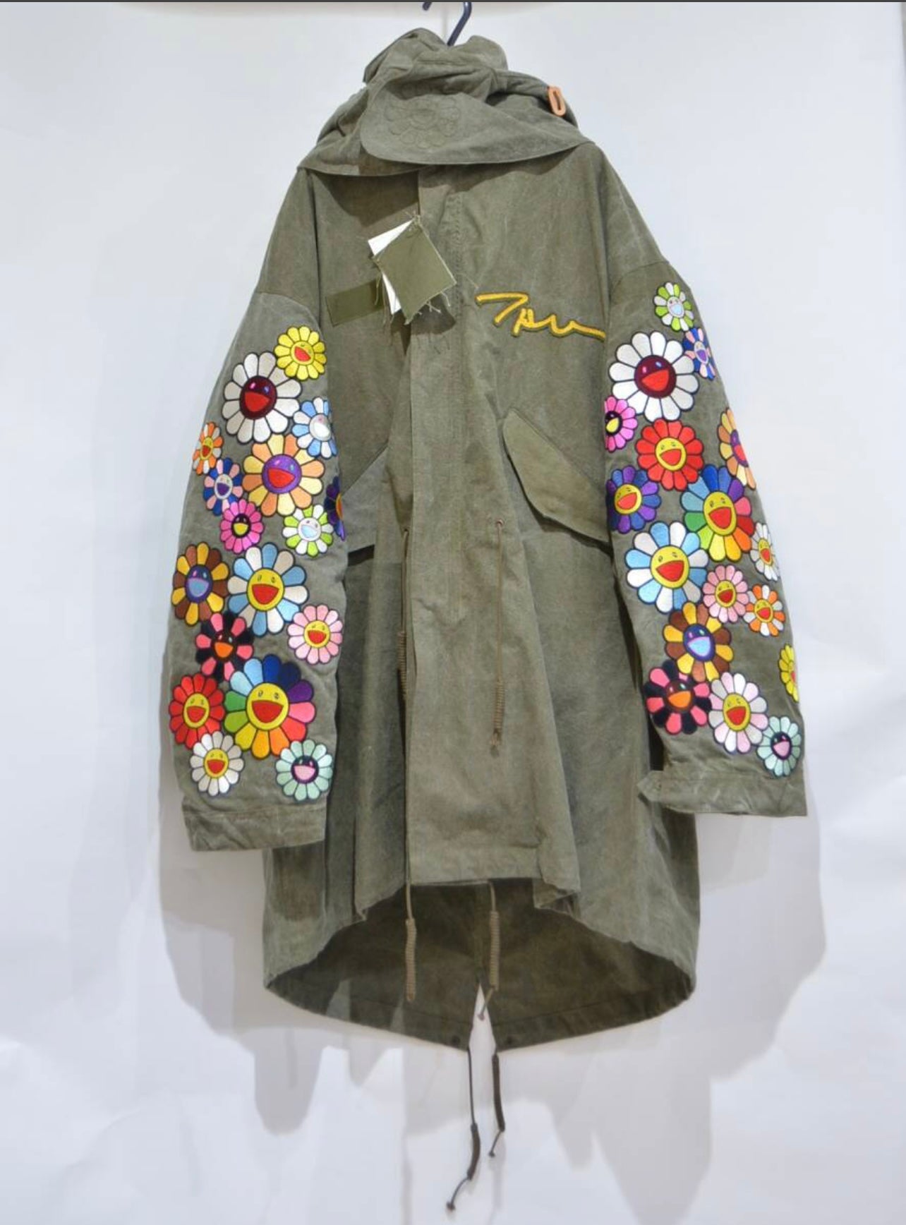 READYMADE × Takashi Murakami Flower Mods Coat – Limited Edition Hand-Embroidered Military Artwear Jacket (Unisex Mods Coat)