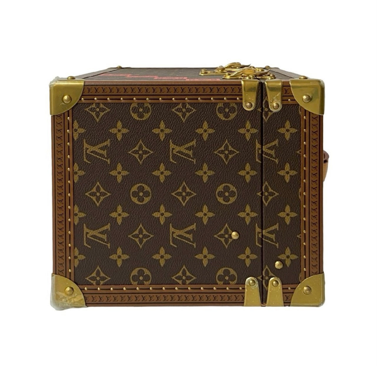Louis Vuitton Monogram × Ichikawa Ebizō Faure Machine Makeup Trunk 2004 Set | Collector Hard Case Vanity Kabuki Red Crest LV Trunk