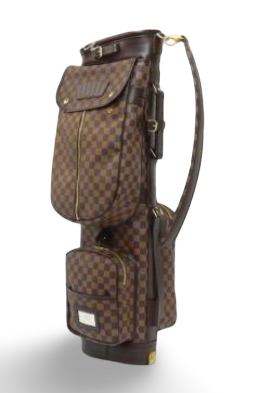 Louis Vuitton Damier Ébène Special-Order Golf Bag · Ultra Rare Collector’s Custom Golf Case · Display-Grade LV Sports Piece