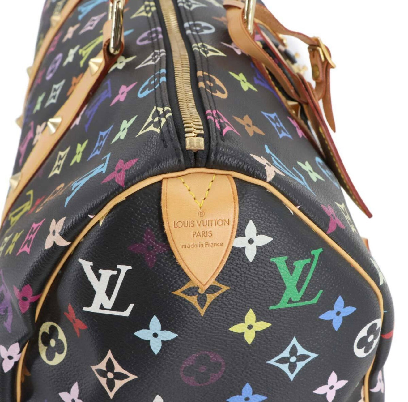 Louis Vuitton Multicolore Keepall 45 Noir M92640 – Murakami Era Limited Boston Bag, Gold Hardware, Near-Unused Collector Condition