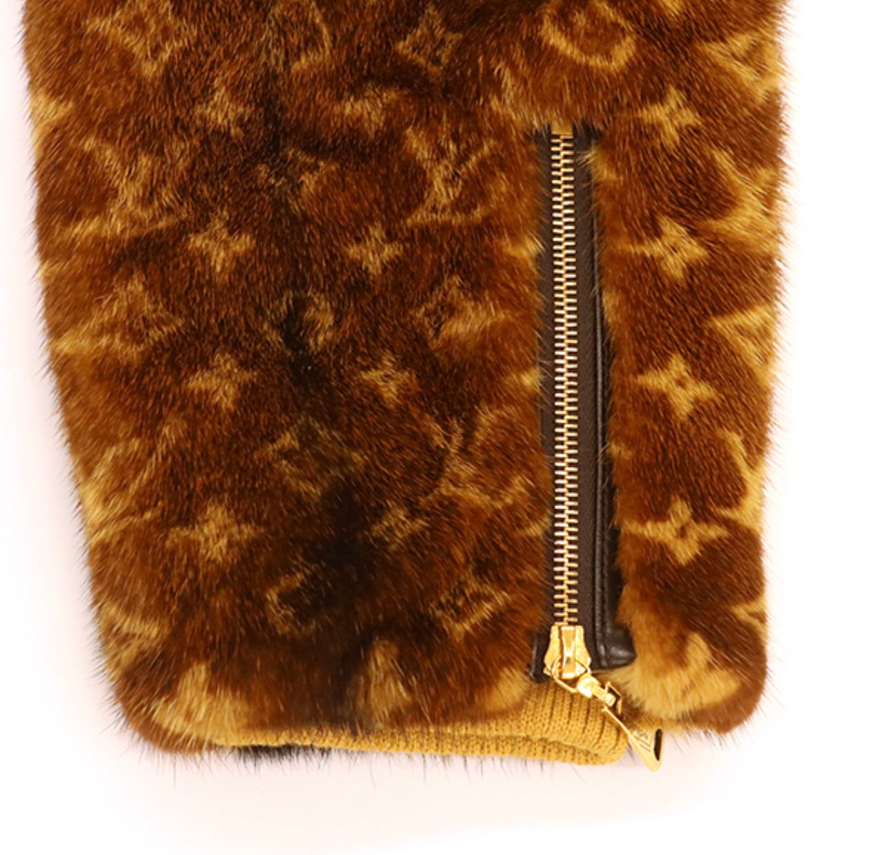 Louis Vuitton Monogram Mink Jacket w/ Fox Fur Hood Size 38 | Rare LV Mink Fur Outerwear | Archival Collector Piece VCCW02