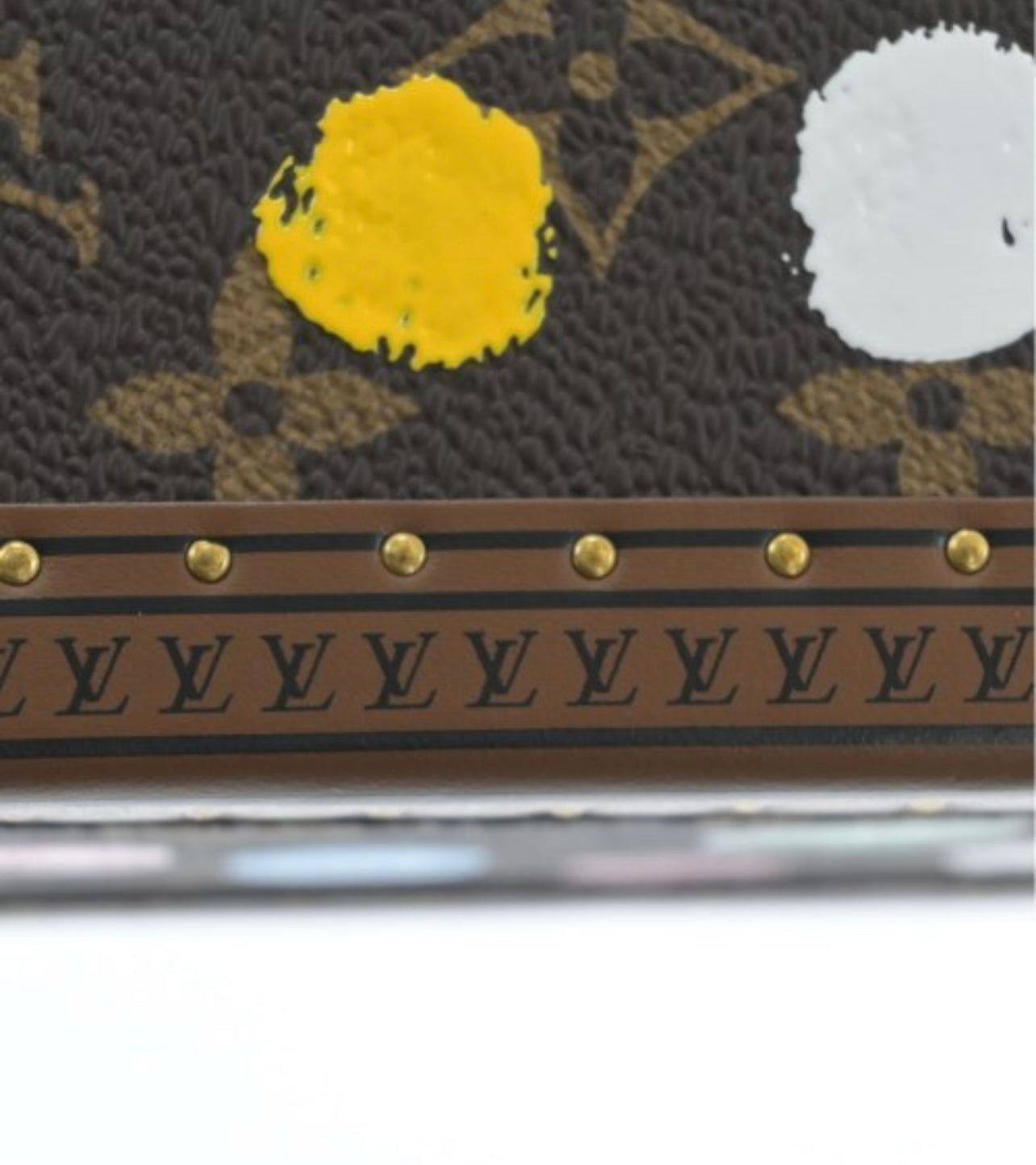 Louis Vuitton × Yayoi Kusama M10119 Painted Pyramid Jewelry Trunk Set · Limited Art Collab · 4-Piece Monogram Hard Case Collection (A Rank)