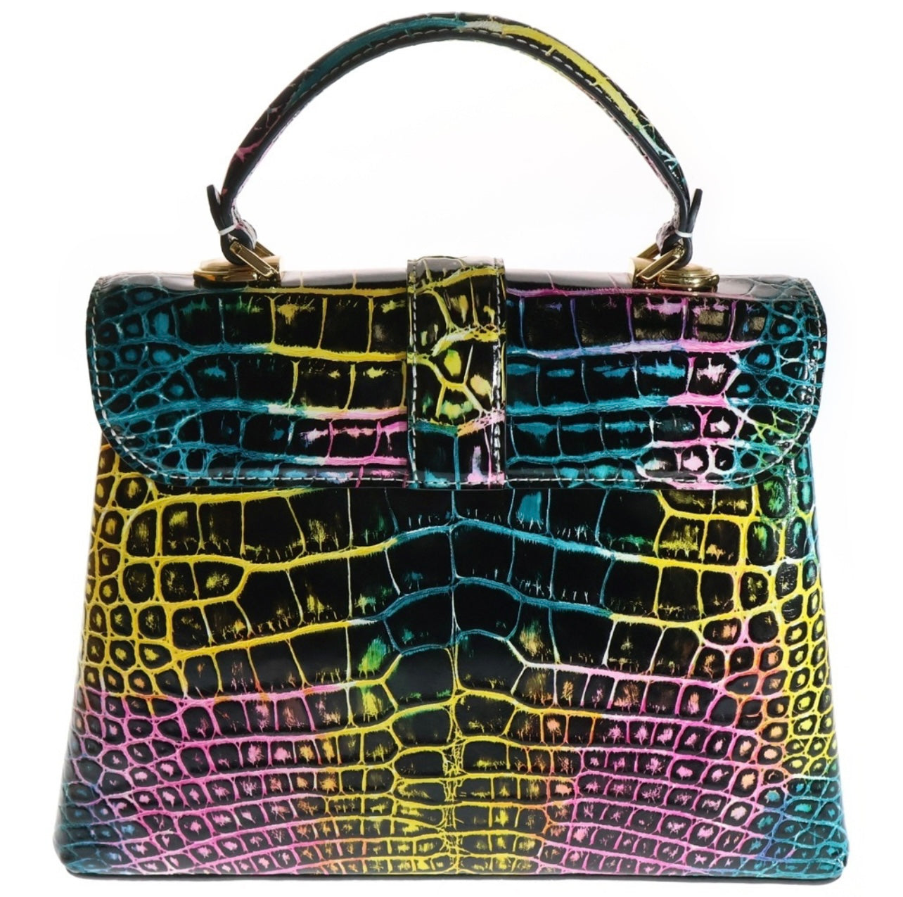 Louis Vuitton Exotic Crocodile Rose Devant Tote Crossbody N80849 — Multicolor Rare Collector Bag France