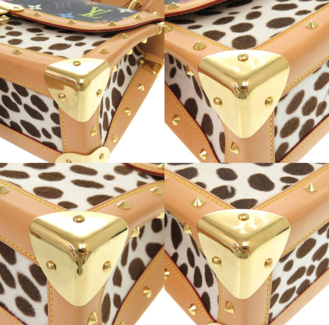 Louis Vuitton × Takashi Murakami Sac Dalmatian M92825 – 2003 Multicolor Hair-on-Hide Limited Edition Shoulder Bag (A Rank, Dust Bag)