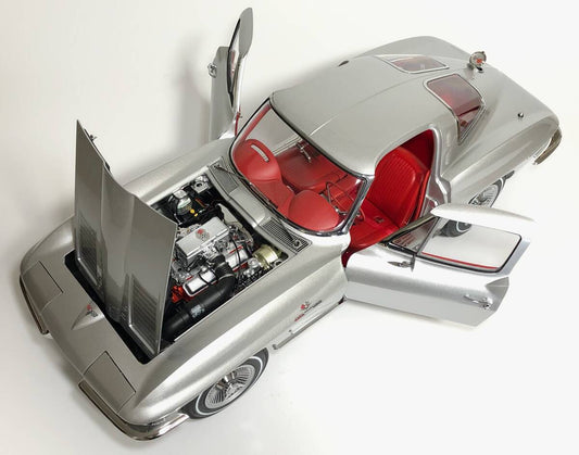 Agora Models 1/8 C2 Corvette Sting Ray Ultra-Large Diecast Finished Build — USB Powered Lighting, Coated Display Model