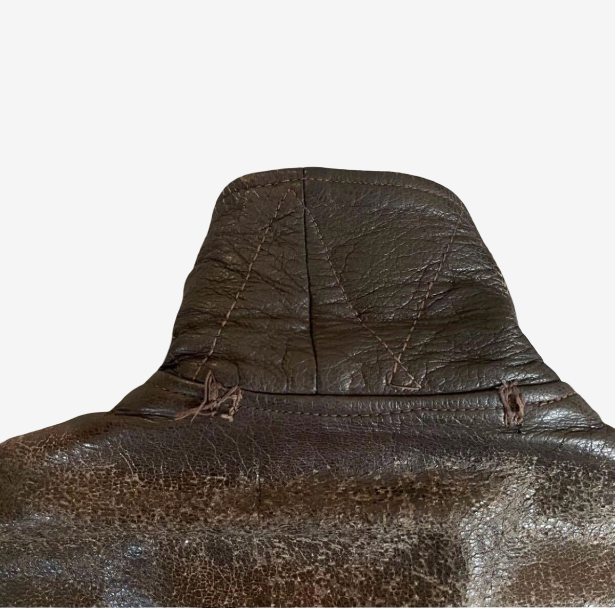 AN-J-3 Style WWII Flight Jacket Goat Skin Brown A-2 G-1 Hybrid Vintage Leather Jacket Military Aviation Rare