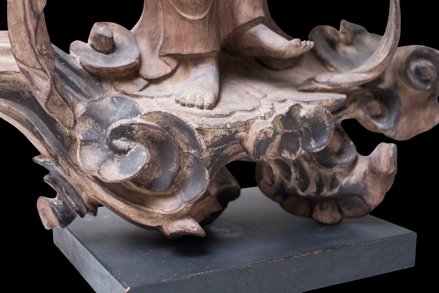 Byodo-in Inspired Cloudborne Offering Bodhisattva Unchu Kuyo Bosatsu, often called Hiten/Tennyo Standing Celestial Attendant Figure Statue