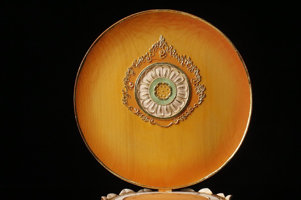 Aizen Myōō (Rāgarāja) Wooden Gilt Polychrome Statue, Edo Period Revival Style, 27cm — Esoteric Buddhism Guardian Deity