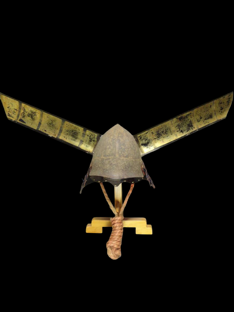 Aka-Odoshi Style Gusoku Display Armor | Horned Kabuto + Menpo Mask | Japanese Samurai Armor Art Object