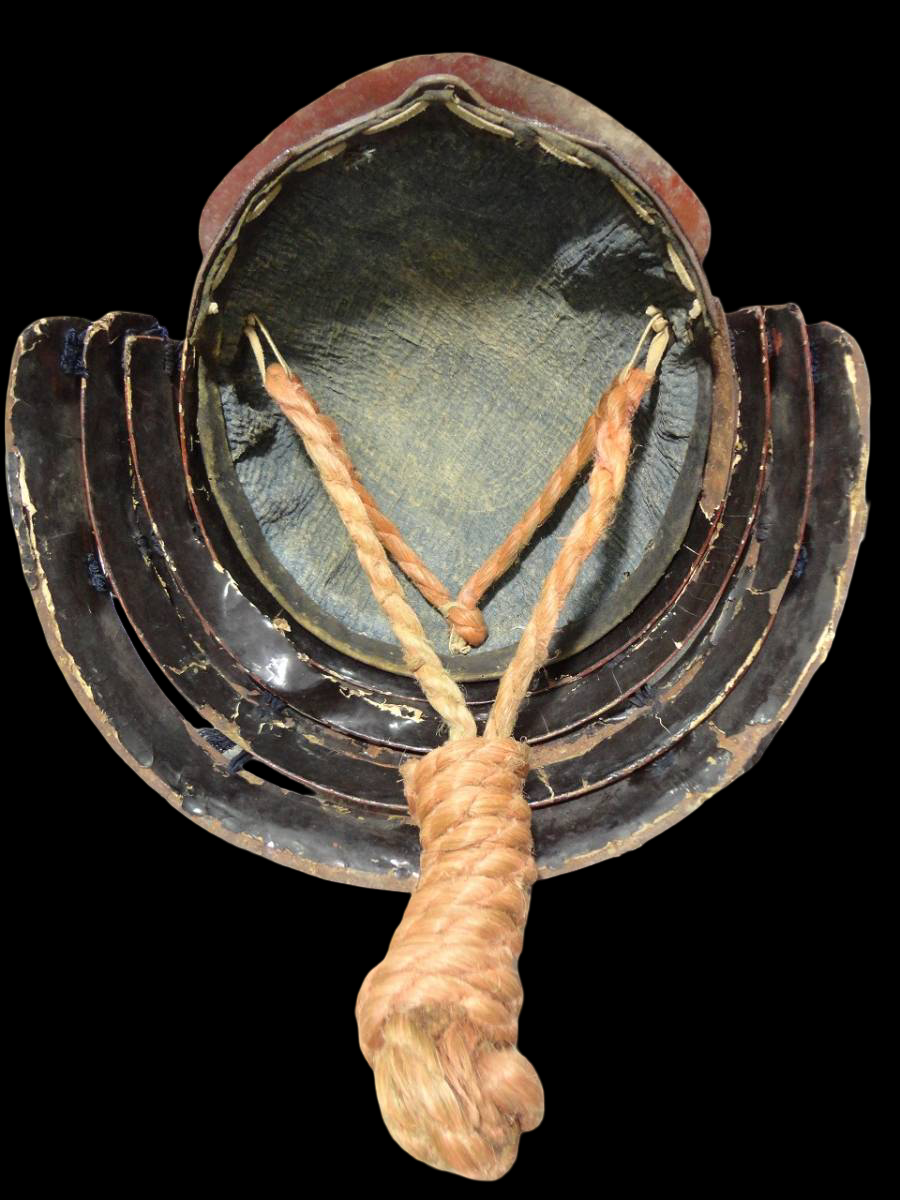 Aka-Odoshi Style Gusoku Display Armor | Horned Kabuto + Menpo Mask | Japanese Samurai Armor Art Object