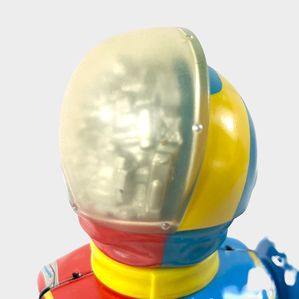 Biliken Shokai Android Kikaider Tin Wind-Up Figure — Showa Japanese Buriki Hero, Boxed Mechanical Toy