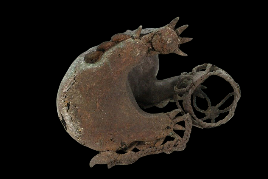 Antique Bronze Shishi Incense Burner with Openwork Jewel Ball | Guardian Lion Censer | Meiji–Taisho Japan (Attributed) | 33 cm Tall | 6.6 kg