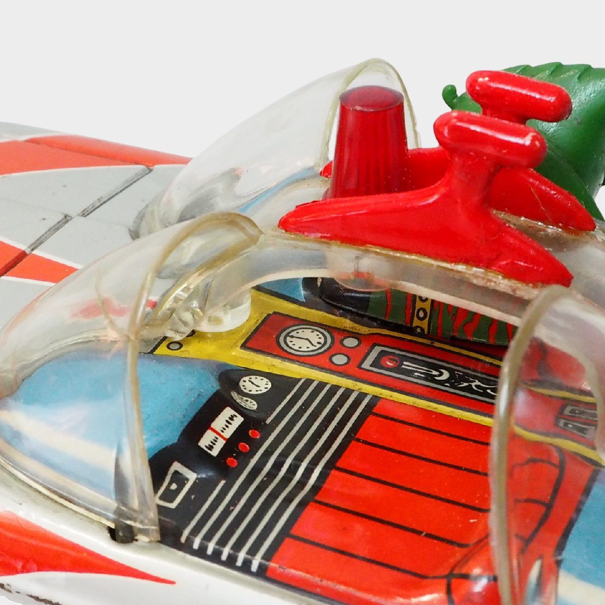 Aoshin Kamen Rider Amazon Open Car Tin Toy Japan Showa Era Large ASC Vintage