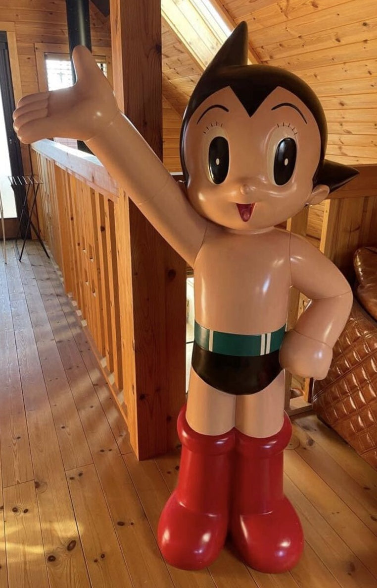 Astro Boy Life Size 150cm FRP Statue Bandai Tetsuwan Atom Large Anime Display Figure Japan Fiberglass Sculpture