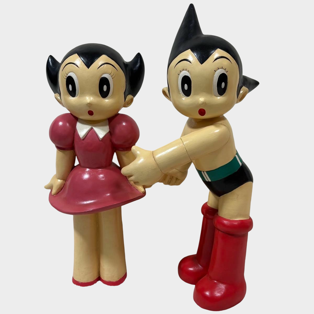 Astro Boy & Uran Life-Size Display Statue Pair ATS Tezuka Productions Licensed Tetsuwan Atom Figures Japan