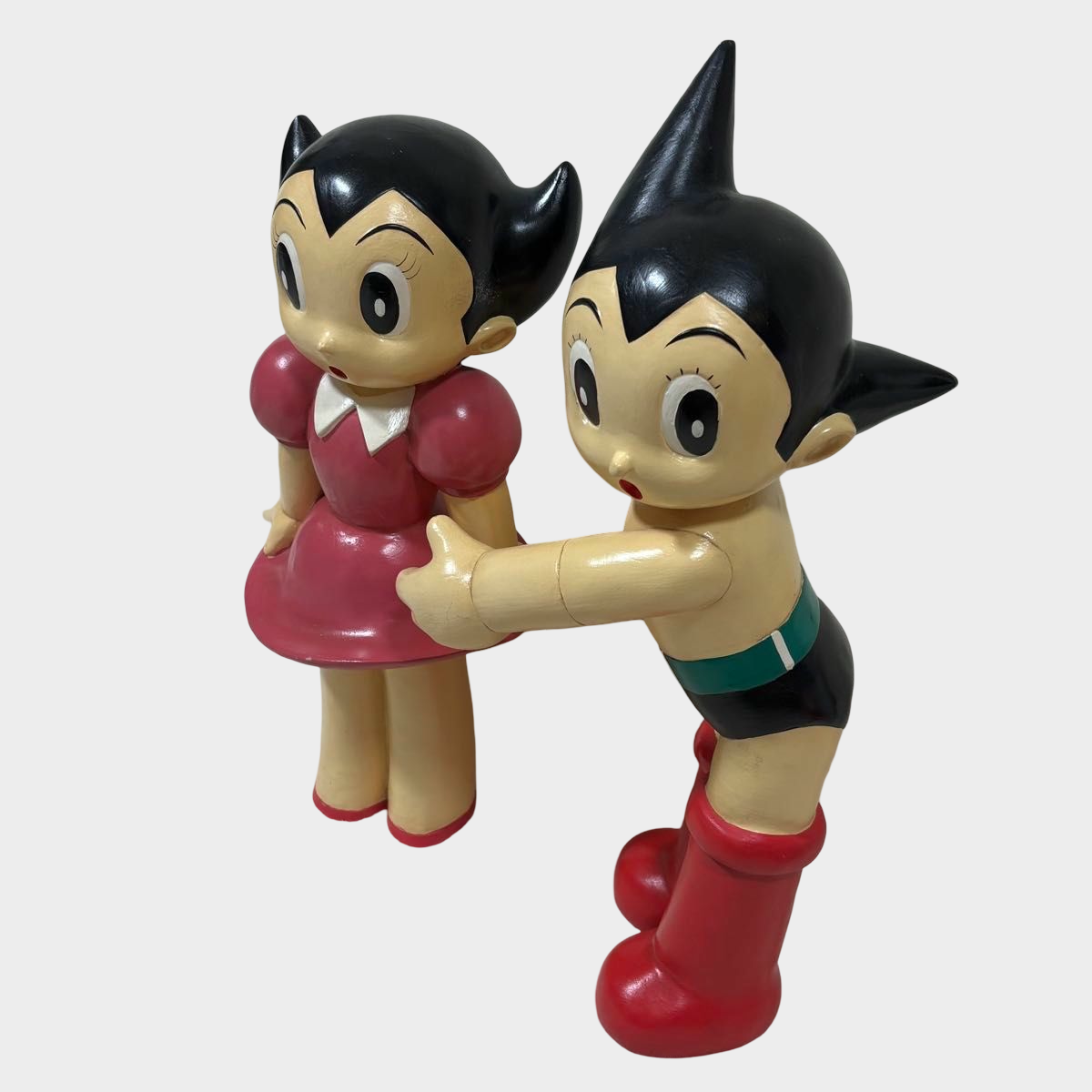 Astro Boy & Uran Life-Size Display Statue Pair ATS Tezuka Productions Licensed Tetsuwan Atom Figures Japan
