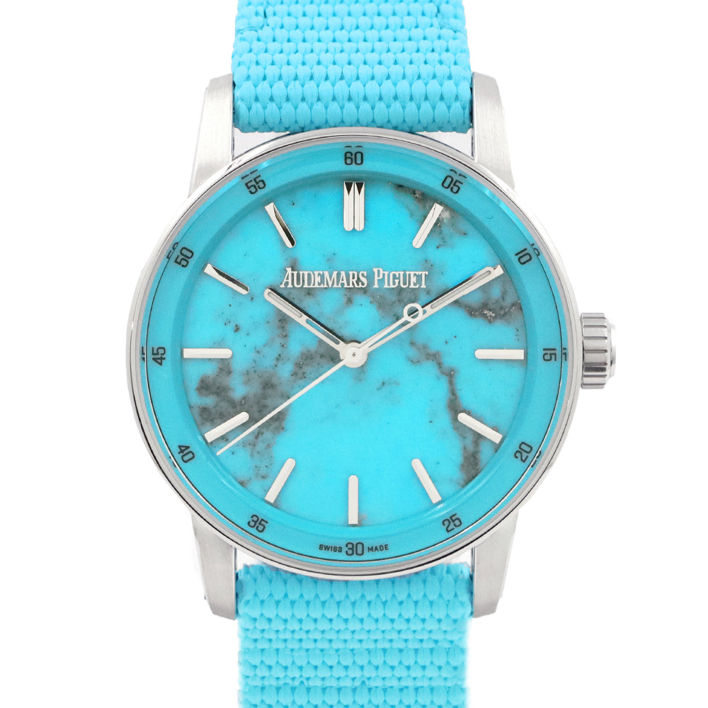 Audemars Piguet CODE 11.59 38mm Natural Turquoise Stone Dial 18K White Gold Automatic Ref. 77410BC.OO.A351KB.01