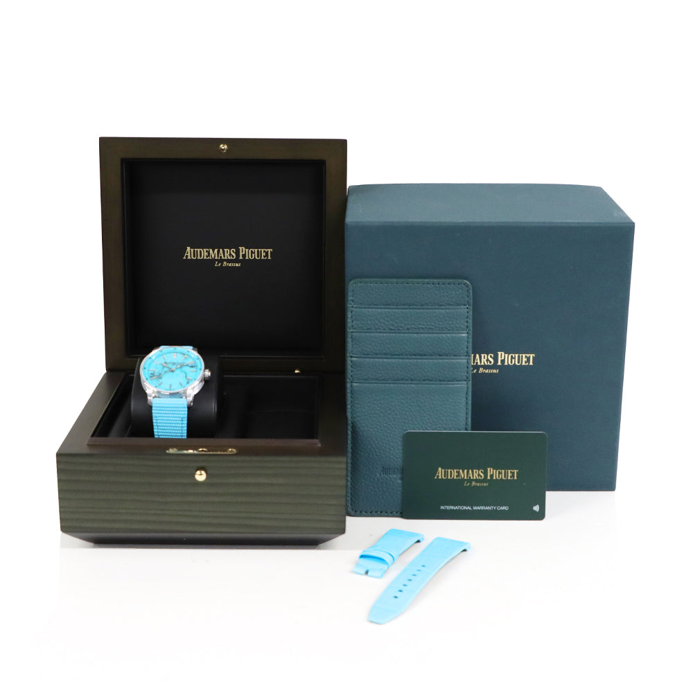 Audemars Piguet CODE 11.59 38mm Natural Turquoise Stone Dial 18K White Gold Automatic Ref. 77410BC.OO.A351KB.01