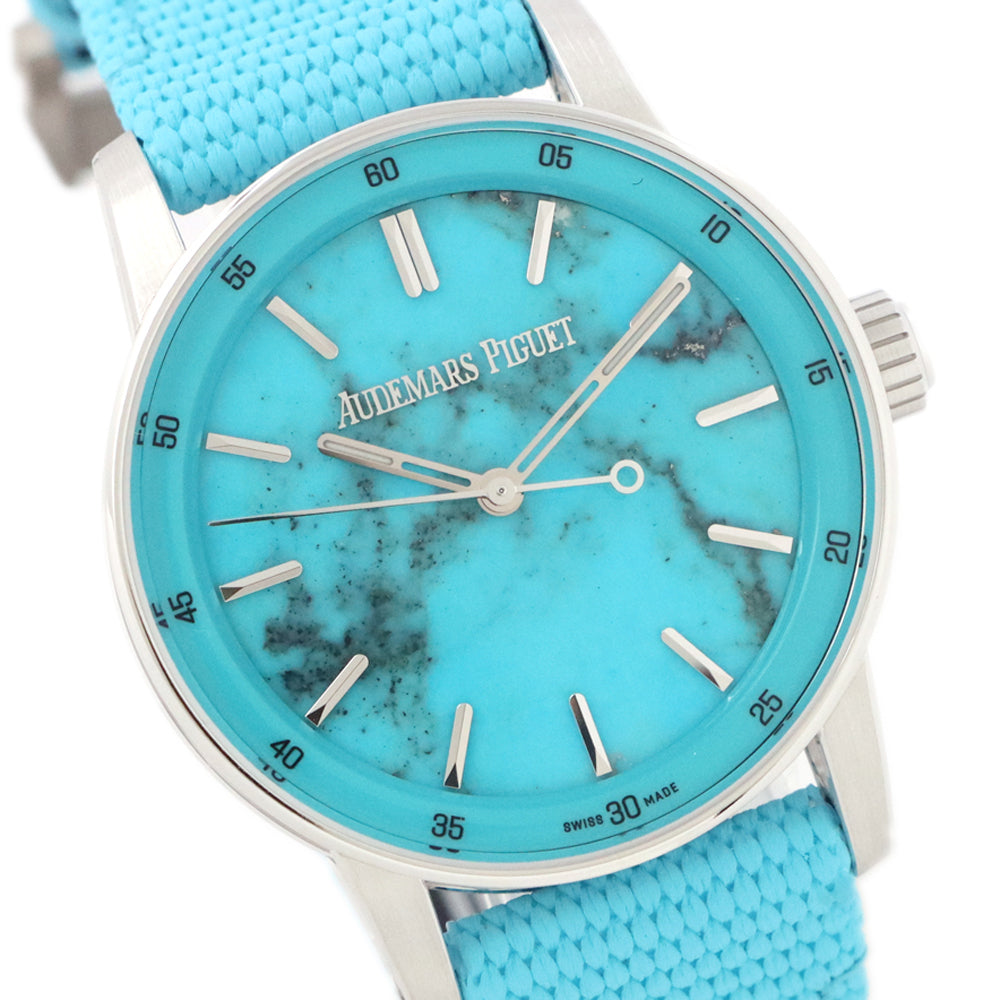 Audemars Piguet CODE 11.59 38mm Natural Turquoise Stone Dial 18K White Gold Automatic Ref. 77410BC.OO.A351KB.01