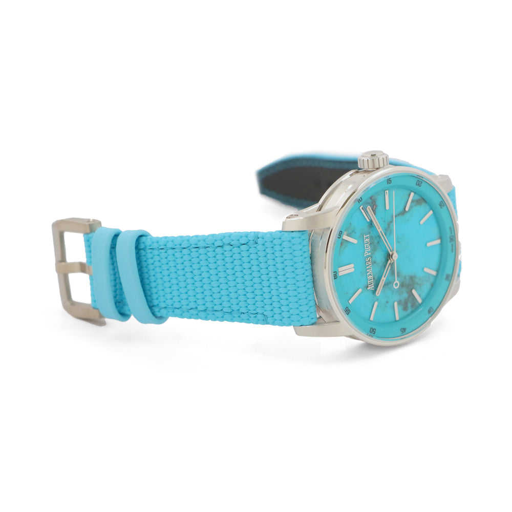 Audemars Piguet CODE 11.59 38mm Natural Turquoise Stone Dial 18K White Gold Automatic Ref. 77410BC.OO.A351KB.01