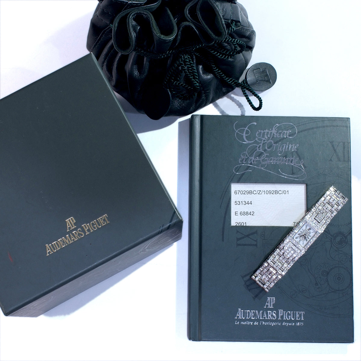 Audemars Piguet Charleston 18K White Gold Factory Diamond High-Jewelry Watch Ref. 67029BC.ZZ.1092BC.01