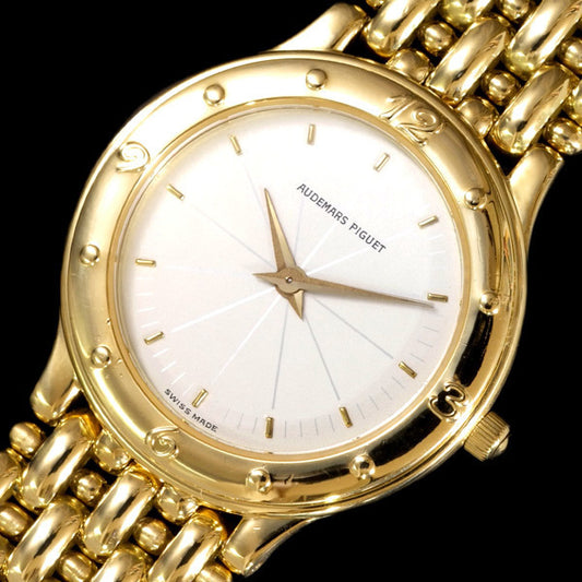 Audemars Piguet Classical 18K Yellow Gold Integrated Bracelet Quartz Watch Ref. 56141BA