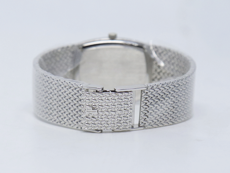 Audemars Piguet Cobra 18K White Gold · Black 12-Diamond Dial · 76.7g · Integrated Bracelet Vintage Watch
