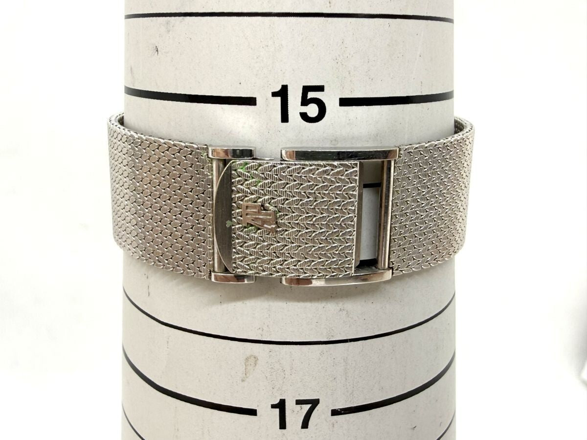 Audemars Piguet Cobra 18K White Gold · Black 12-Diamond Dial · Cal. 2090 · 82.9g Manual-Wind Integrated Bracelet Watch