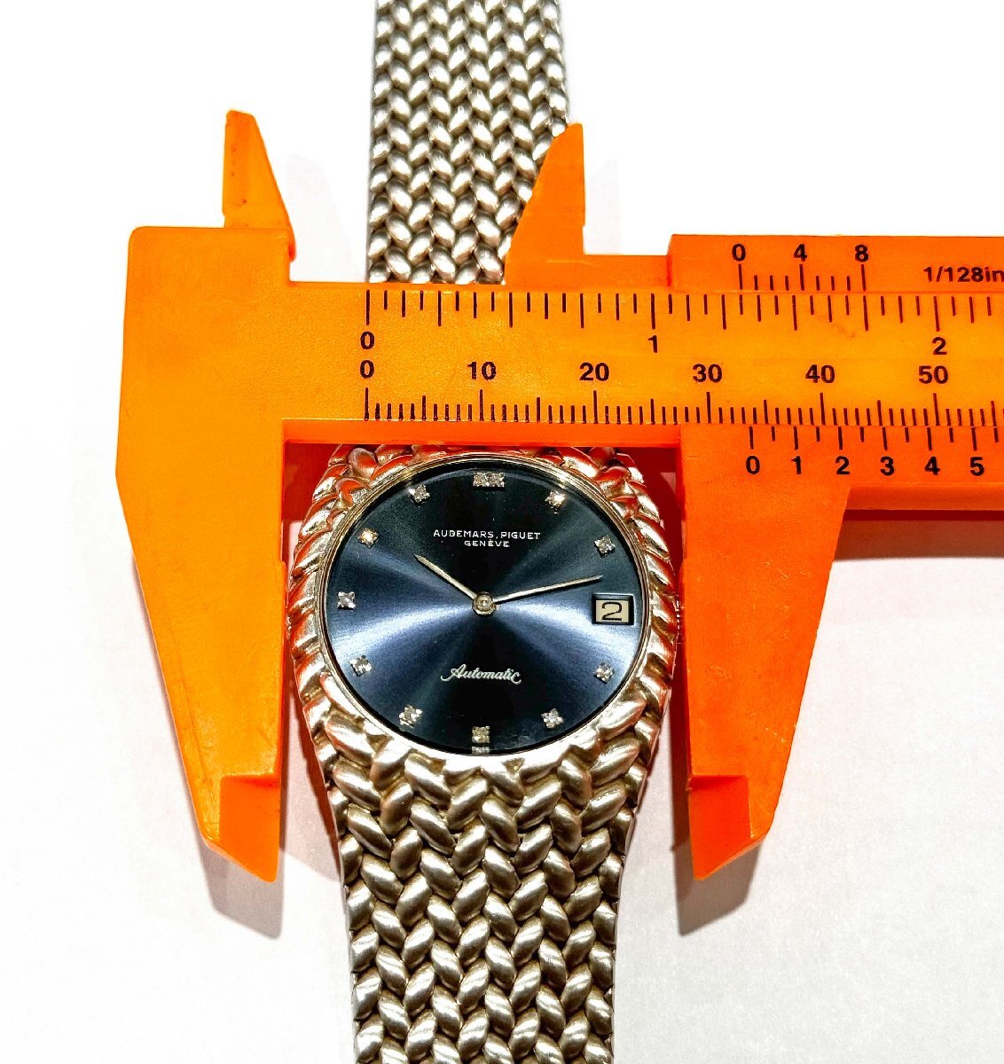 Audemars Piguet Cobra Ref. 5403BC 18K White Gold · Blue Diamond Dial · 34mm Automatic · 1970s Integrated Bracelet Watch