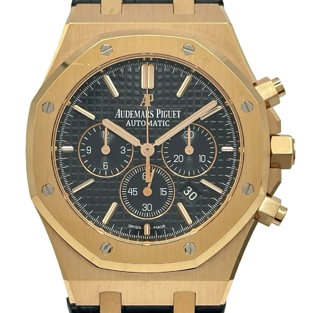 Audemars Piguet Royal Oak Chronograph 41mm 18K Pink Gold Black Dial Ref. 26320OR.OO.D002CR.01