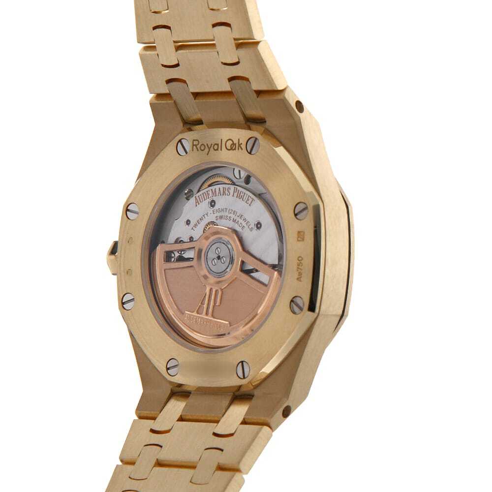 Audemars Piguet Royal Oak Frosted Gold Ref. 77450BA.GG.1361BA.01 · 18K Yellow Gold · Crystal Sand Dial · 34mm Automatic · 168g Full Set