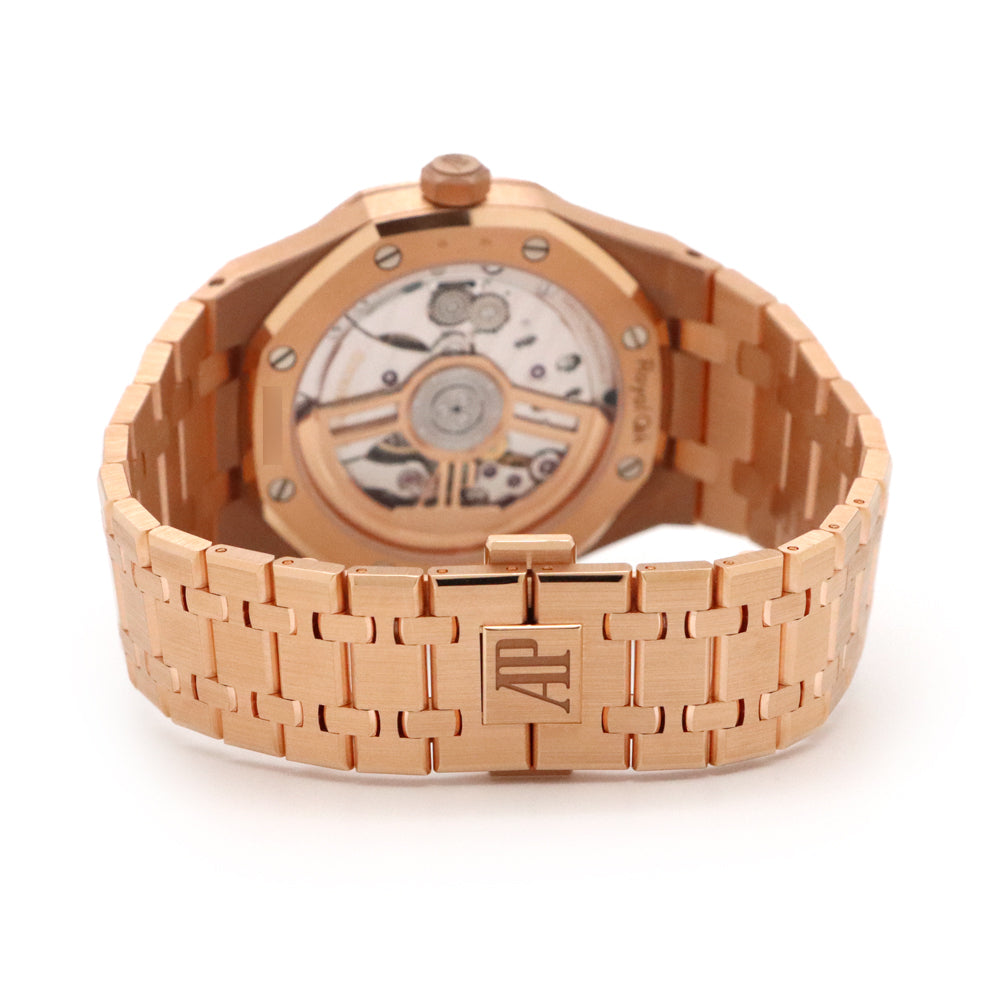 Audemars Piguet Royal Oak Selfwinding Ref. 15510OR.OO.1320OR.04 · 18K Pink Gold · Black Grande Tapisserie Dial · 41mm · Calibre 4302 · Full Gold Bracelet