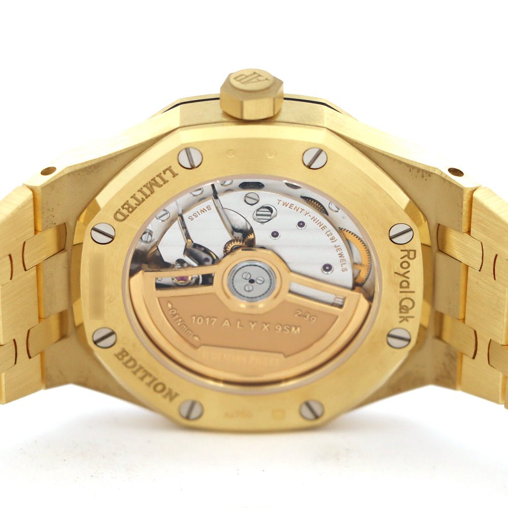 Audemars Piguet Royal Oak x 1017 ALYX 9SM Ref. 15550BA.OO.1356BA.02 · 18K Yellow Gold · Limited 194 Pieces · Cal. 5909 Automatic · 37mm Full Set
