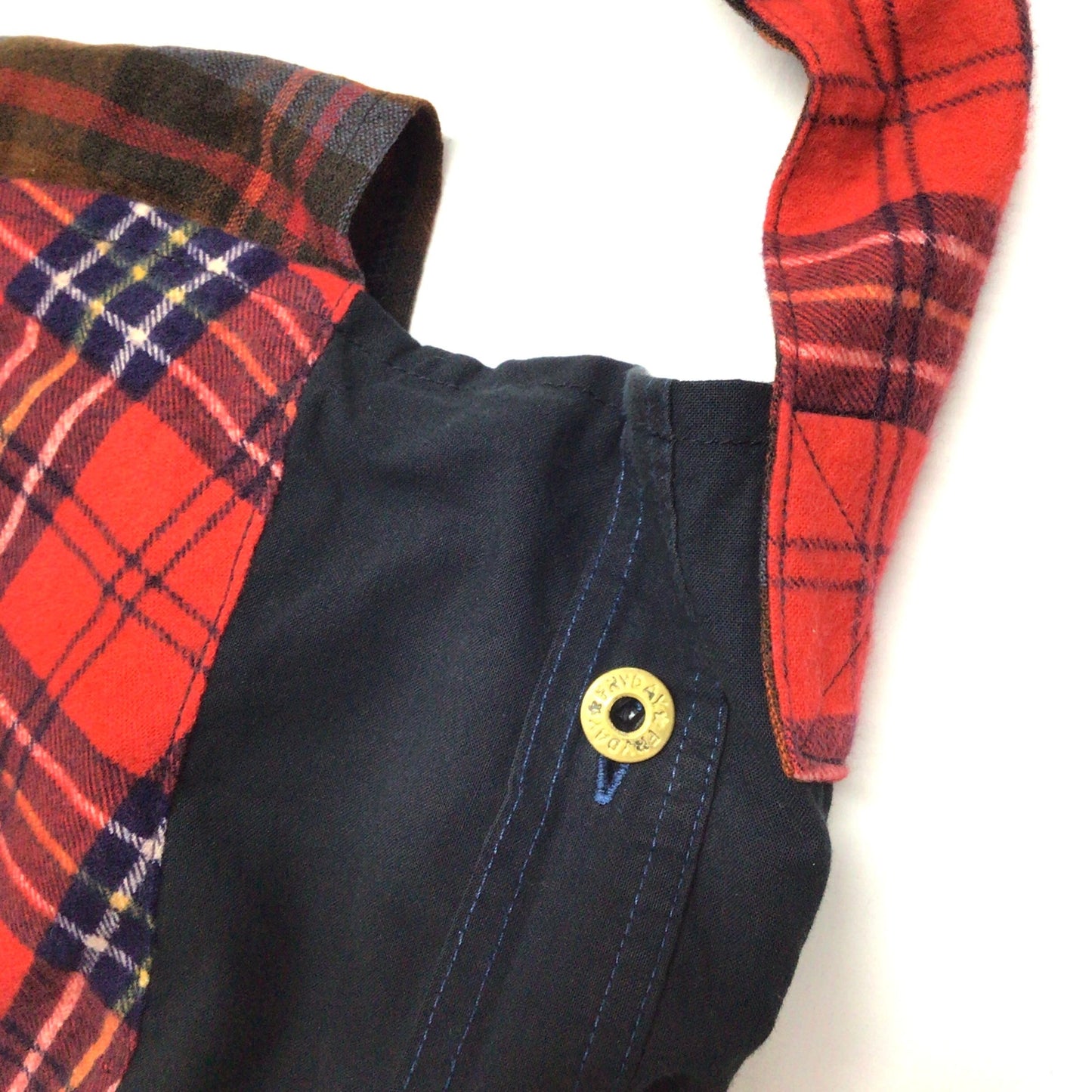 Amekaji Japanese Vintage Handmade Custom One and Only One Cote Mer Upcycle Sustainable Upscale Street Fashion Embroidered Remake Military Shirts Bag