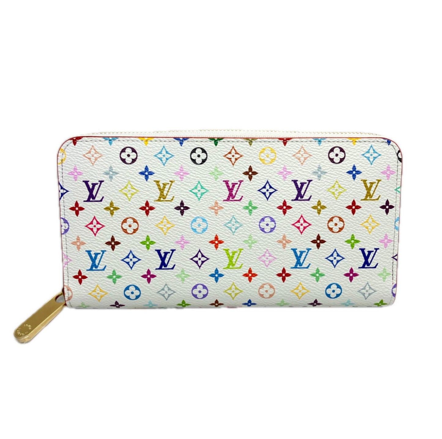 Louis Vuitton × Takashi Murakami Multicolor Zippy Wallet White M13922 Japan Limited | LV × TM Collaboration Collectible Long Wallet