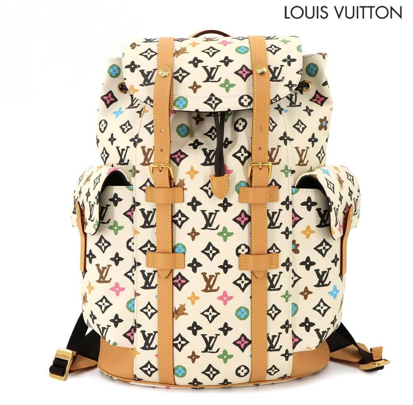 Louis Vuitton Monogram Multicolor Christopher MM Backpack Vanilla M25240 – Rare Collector’s Grail with Dust Bag & Accessories