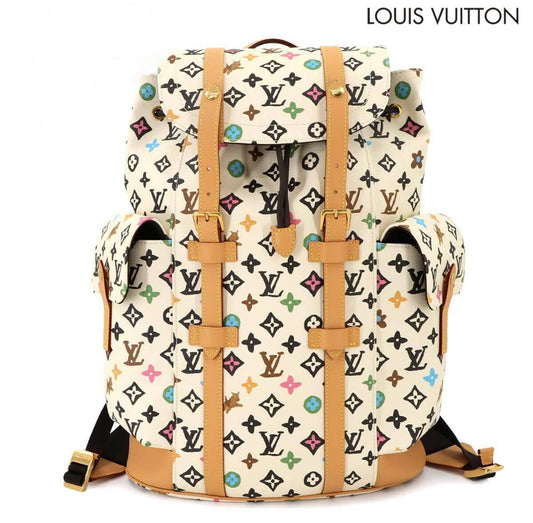 Louis Vuitton Monogram Multicolor Christopher MM Backpack Vanilla M25240 – Rare Collector’s Grail with Dust Bag & Accessories