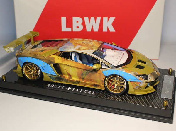 BBR x LBWK 1:18 Lamborghini Aventador LP700-4 “Zero Fighter 2.0” One-Off Livery Resin Model on Display Base