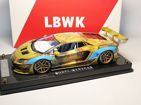 BBR x LBWK 1:18 Lamborghini Aventador LP700-4 “Zero Fighter 2.0” One-Off Livery Resin Model on Display Base