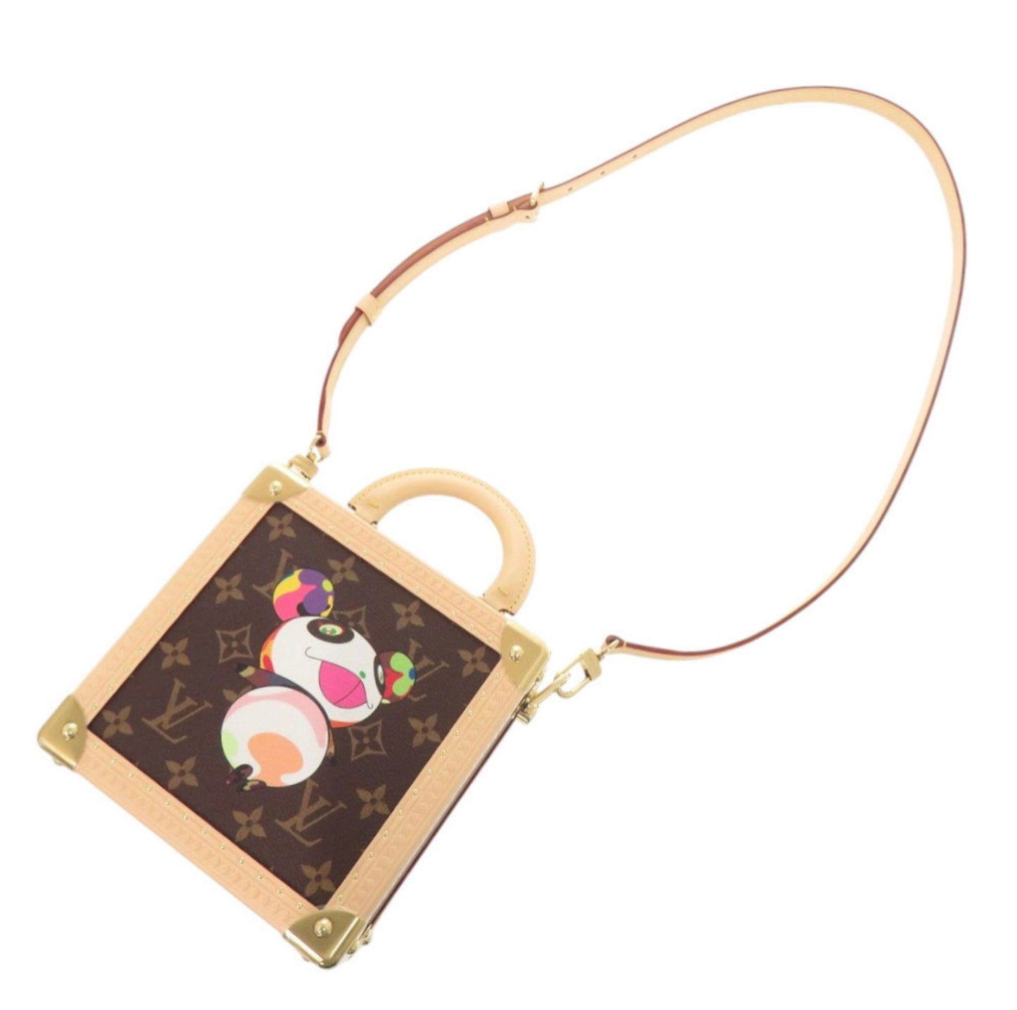 Louis Vuitton × Takashi Murakami Mini Square Trunk “Panda” — M13127 (Unused IC-Chip Verified)
