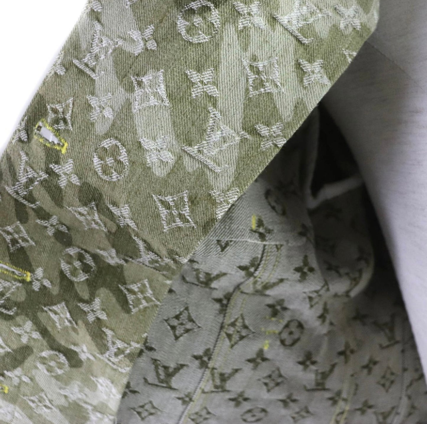 Louis Vuitton × Takashi Murakami 08AW Monogramouflage Shearling Collar Jacket Size 40 | Limited Edition LV Camo Denim Collector Piece