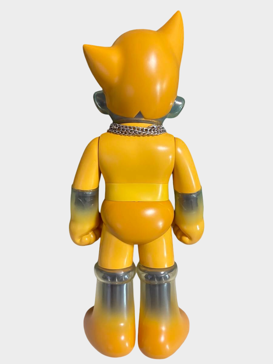 Billionaire Boys Club x Astro Boy x Secret Base Big Scale Sofubi Figure Japan Limited N.E.R.D Yellow + Necklaces