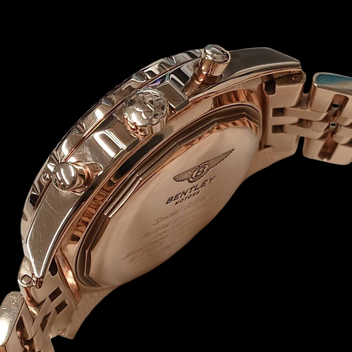 Breitling for Bentley K25362 · Solid 18K Yellow Gold 310g · 48mm Luxury Chronograph · Full Set Box & Papers · Super Heavy Gold Watch