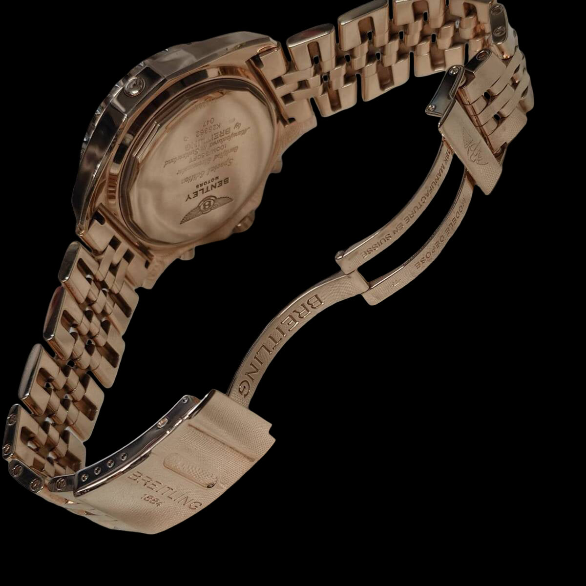 Breitling for Bentley K25362 · Solid 18K Yellow Gold 310g · 48mm Luxury Chronograph · Full Set Box & Papers · Super Heavy Gold Watch