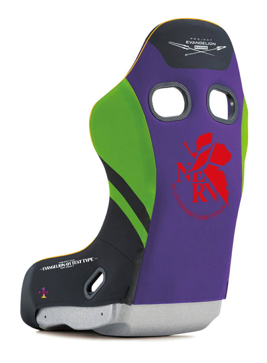JDM BRIDE ZETA IV Evangelion Racing Full Bucket Japanese Racing Car Seat — EVA-01 Limited Reims Model