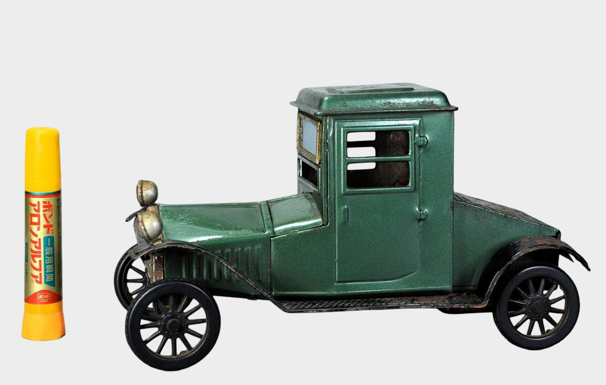 Bandaiya Packard 1918 Tin Toy Car — 1950s Japanese Tinplate Automobile, Early Bandai Artifact