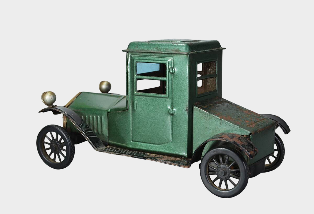 Bandaiya Packard 1918 Tin Toy Car — 1950s Japanese Tinplate Automobile, Early Bandai Artifact