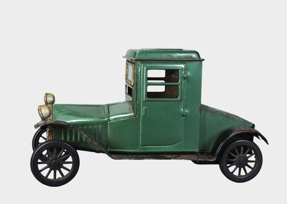 Bandaiya Packard 1918 Tin Toy Car — 1950s Japanese Tinplate Automobile, Early Bandai Artifact