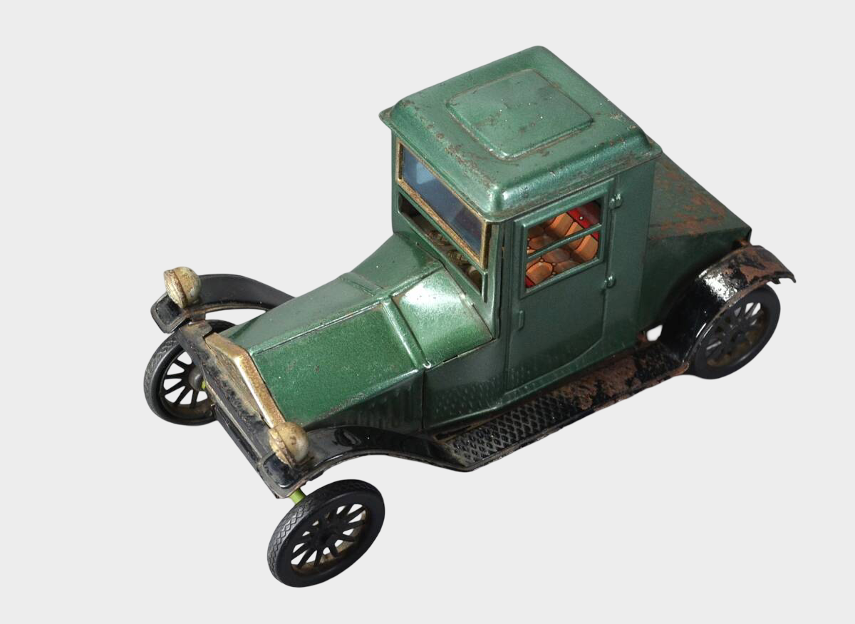 Bandaiya Packard 1918 Tin Toy Car — 1950s Japanese Tinplate Automobile, Early Bandai Artifact